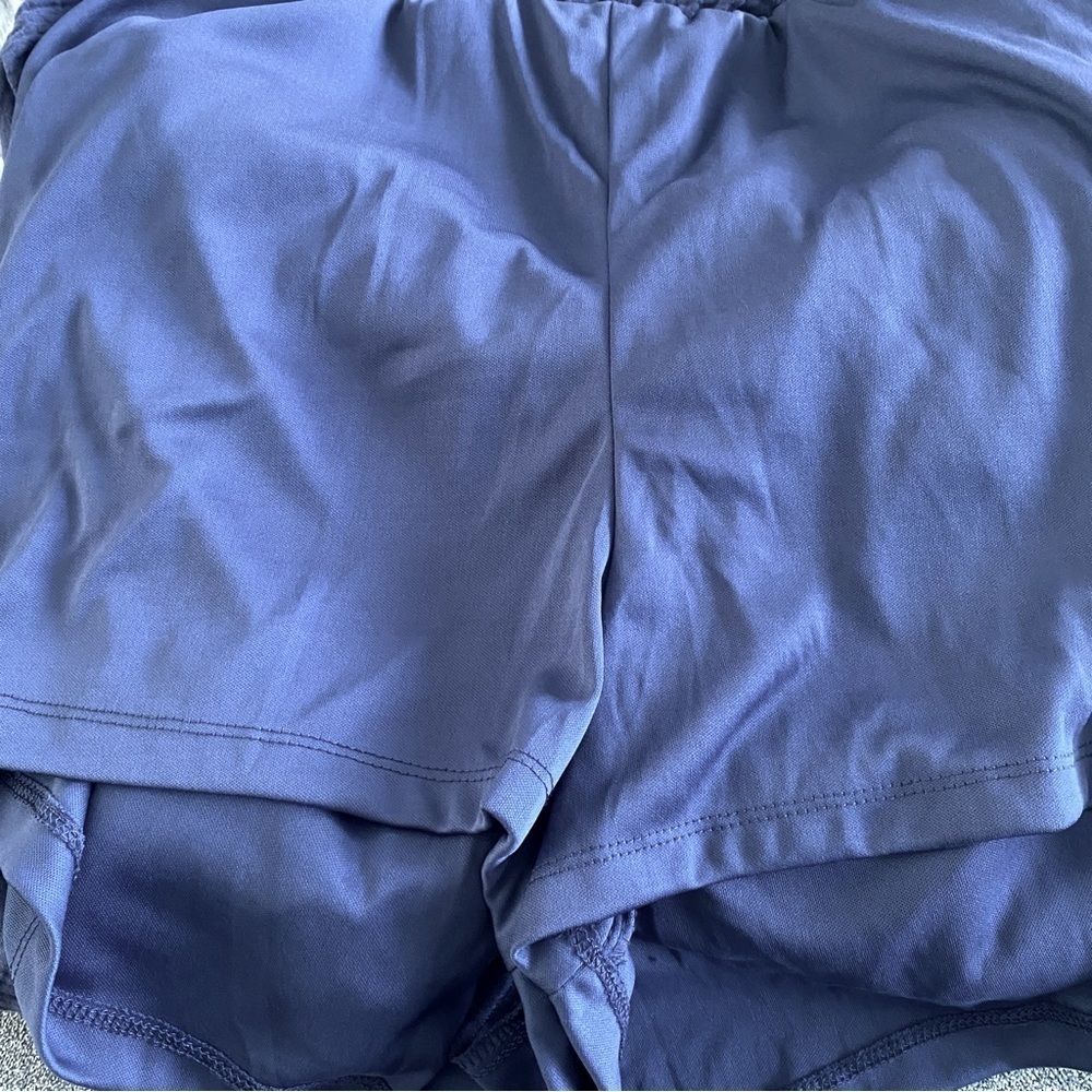 Women's Short Sleeve Gauze Romper - Knox Rose Navy Blue Size L - Picture 8 of 8